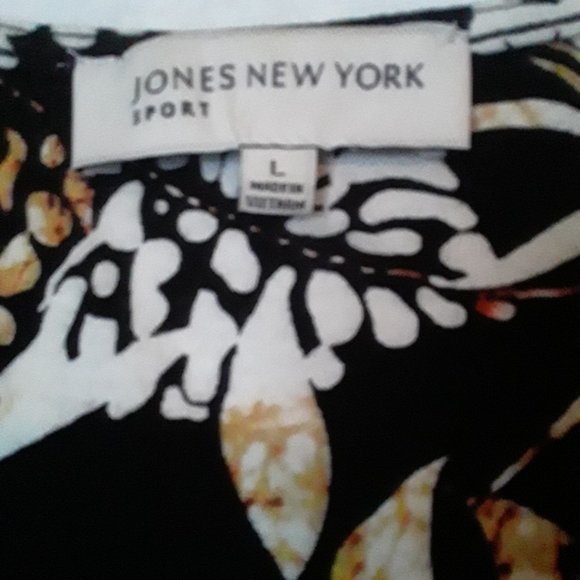 Jones New York batik print top size L - Picture 3 of 5